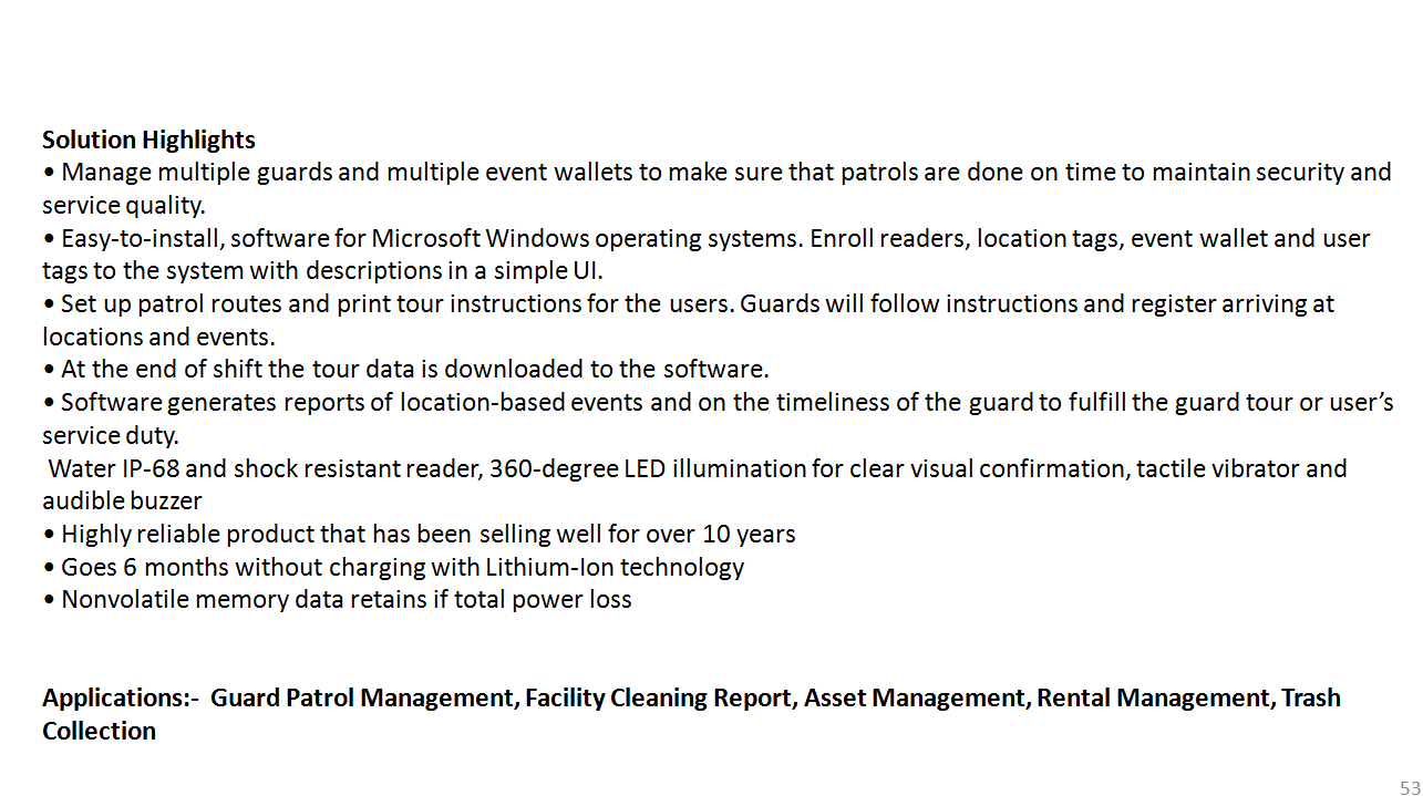 Guard tour Management System